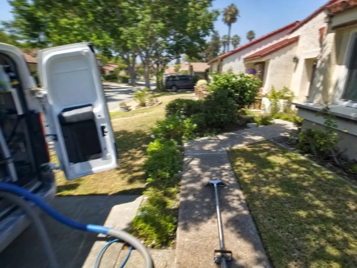 Service van arriving on a Santa Monica, CA street — local same-day coverage